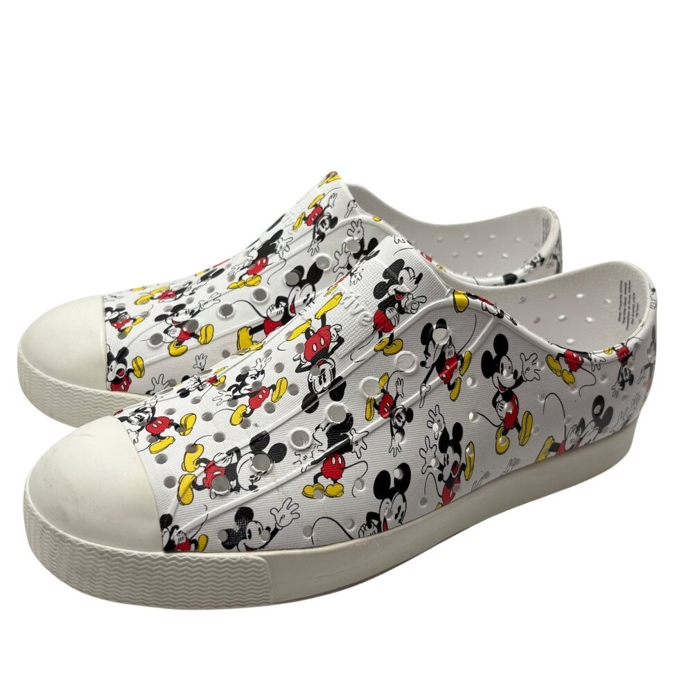 Native Shoes Jefferson Mickey Mouse Print Slip-On Sneakers Kids J3